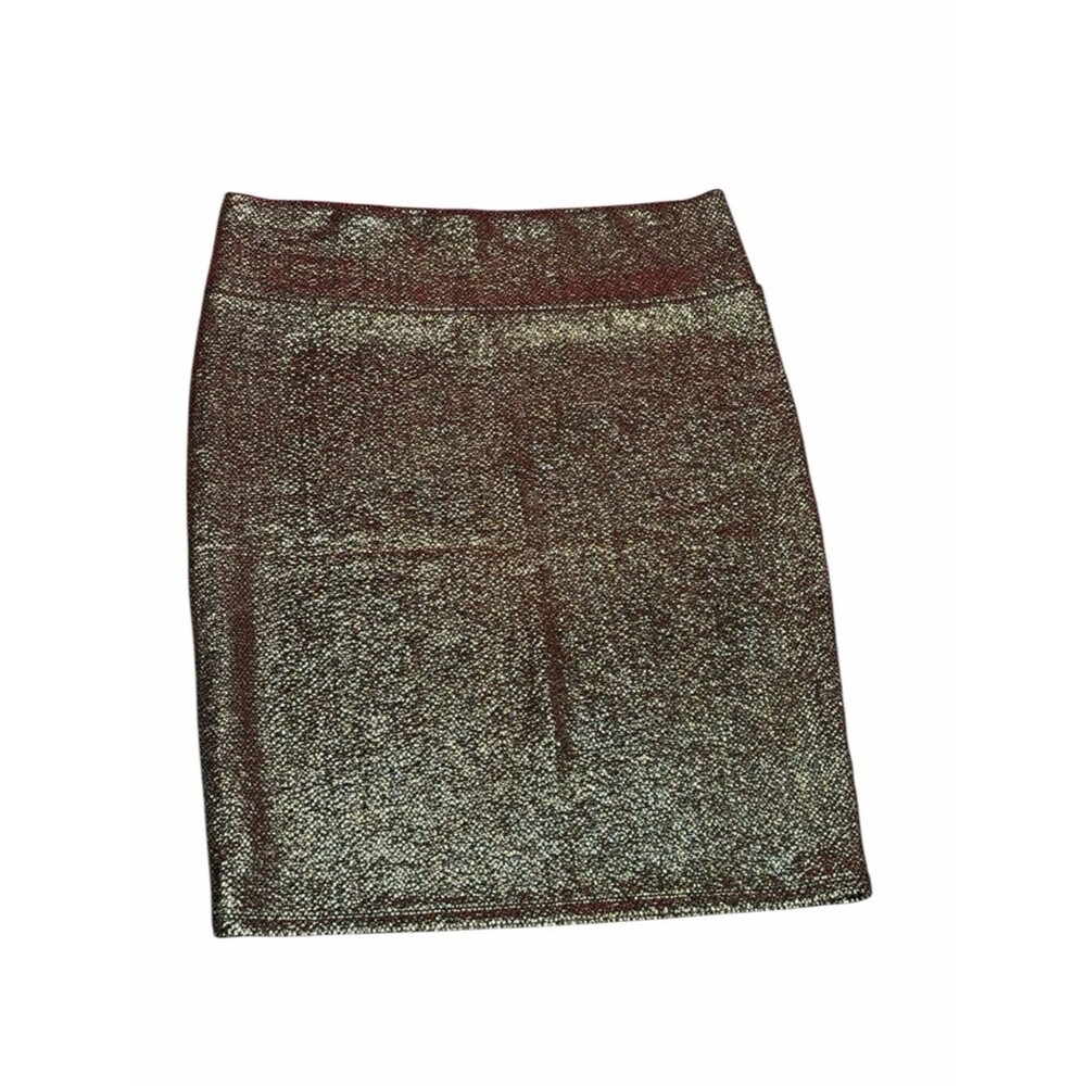 LuLaRoe Metallic Gold Pencil Skirt 2XL Holiday Party Skirt